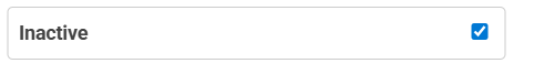 Inactive checkbox on an individual record