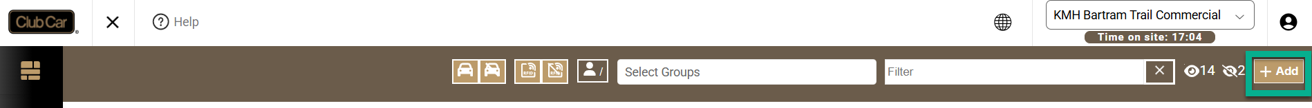 Add button on the People toolbar