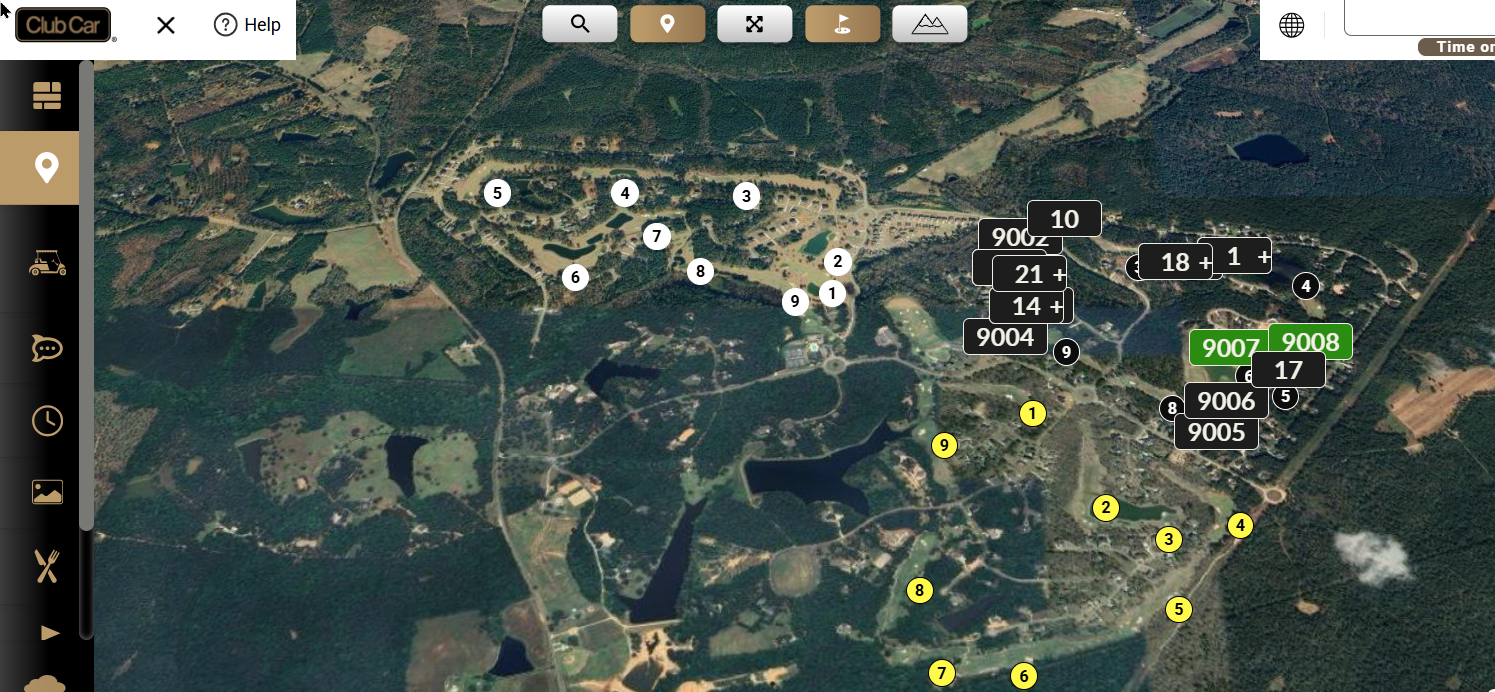 Course map opened from Current Pace