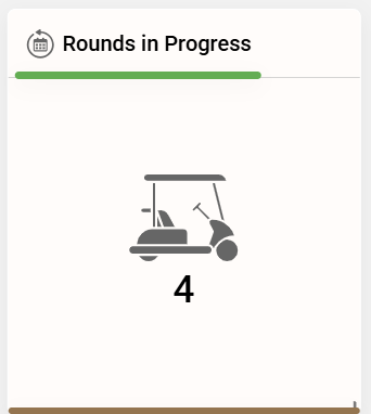 Rounds in Progress dashboard tile