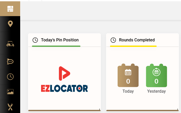 Today's Pin Location tile with EzLocator branding