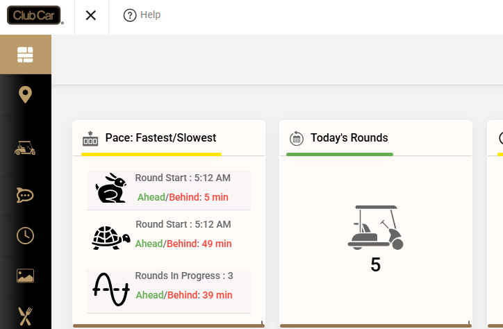 Enhanced Pace dashboard tile
