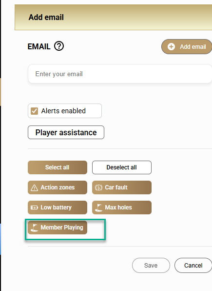 Member Playing notification option