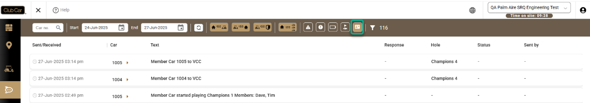Member Car filter in Message History